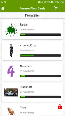 German Flash Cards with 408 Ca android App screenshot 7